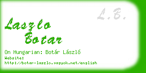 laszlo botar business card